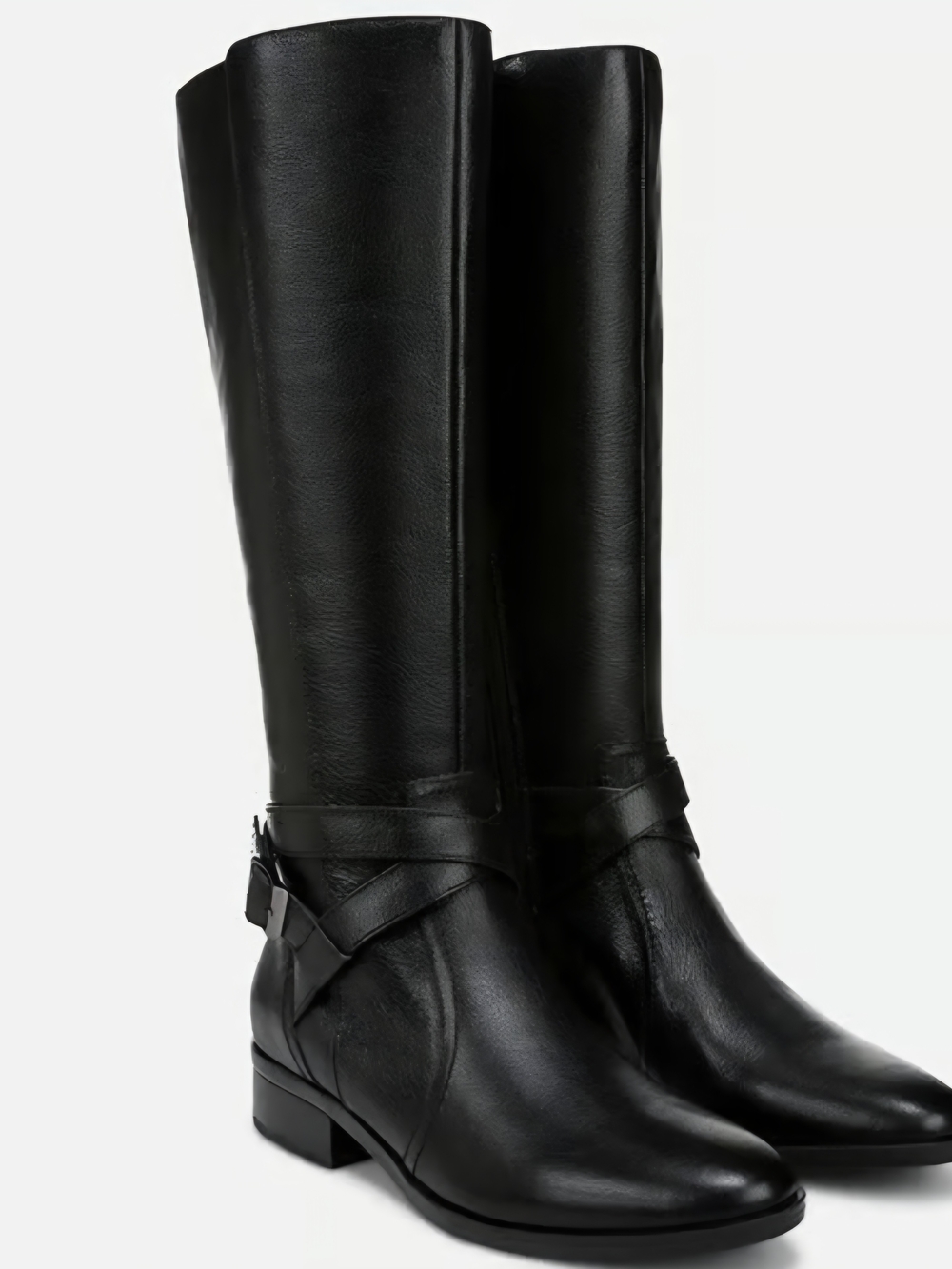 Naturalizer Rena 2 Riding Boots Black Leather Size 7M NIB